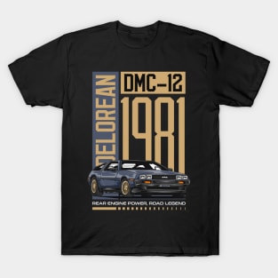 80s Delorean Car T-Shirt